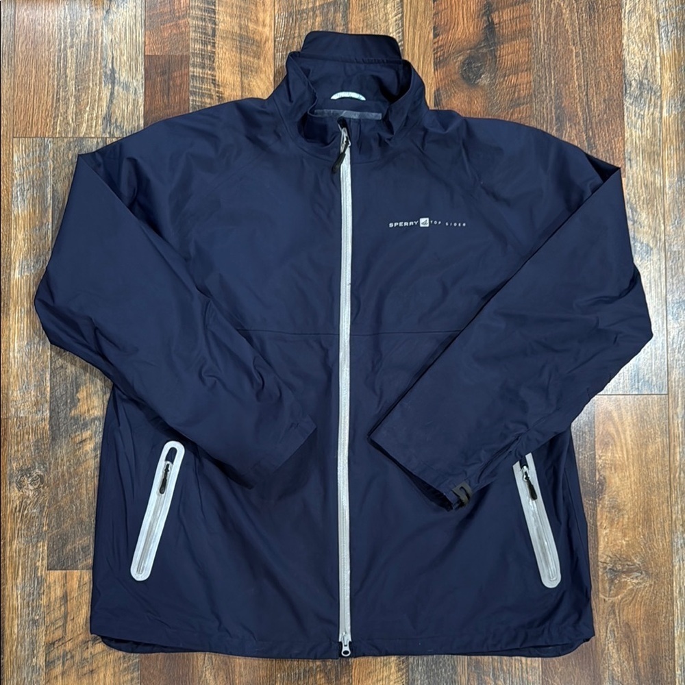 Sperry Top-Sider Navy Rain Jacket